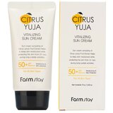 FarmStay Citrus Yuja Vitalizing Sun Cream, 70g оптом