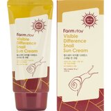 FarmStay Visible Difference Snail Sun Cream SPF 50+ / PA+++, 70g оптом