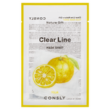 Consly Clear Line Nature Gift Yuja Mask Sheet, 25ml оптом
