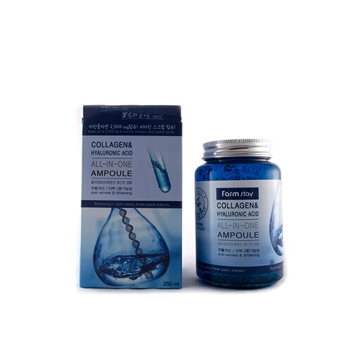 FarmStay Collagen & Hyaluronic Acid All-In-One Ampoule, 250ml оптом