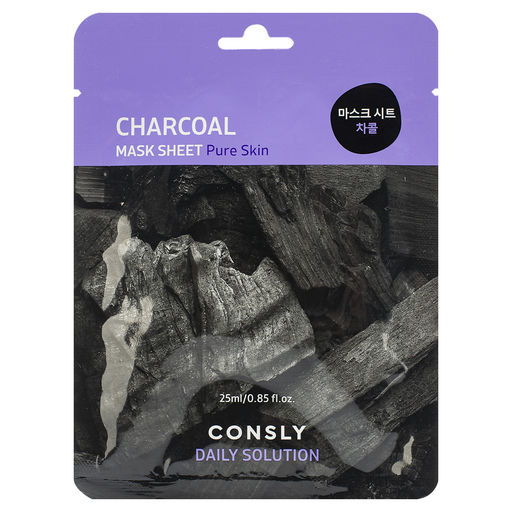 Consly Daily Solution Charcoal Mask Sheet, 25ml оптом