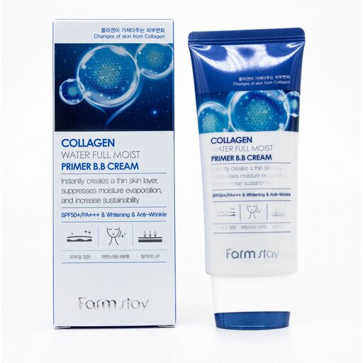 FarmStay Collagen Water Full Moist Primer B.B Cream SPF 50/PA+++, 50g оптом