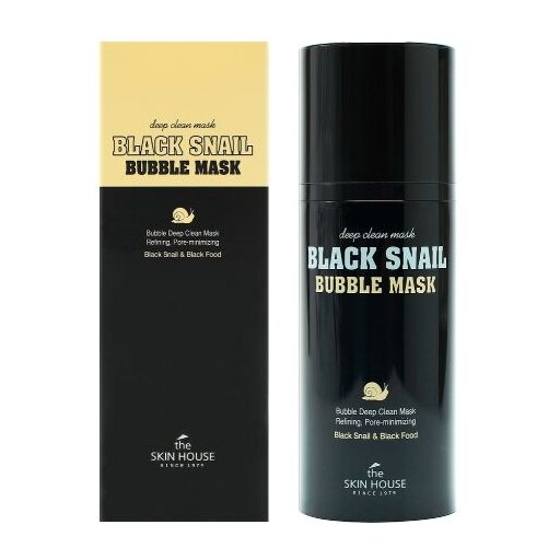 The Skin House Black Snail Bubble Mask, 100ml оптом