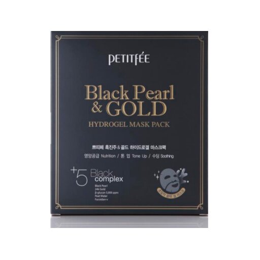 PETITFEE Black Pearl & Gold Hydrogel Mask Pack, 32g оптом