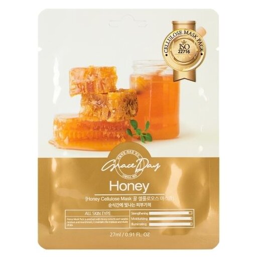 Grace Day Honey Cellulose Mask, 27ml оптом