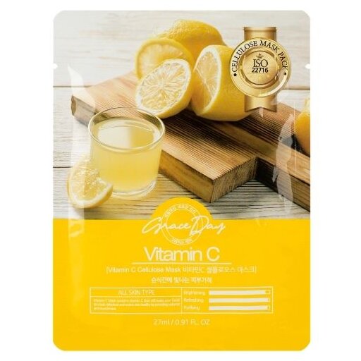 Grace Day Vitamin C Cellulose Mask, 27ml оптом