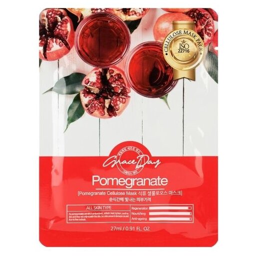 Grace Day Pomegranate Cellulose Mask, 27ml оптом