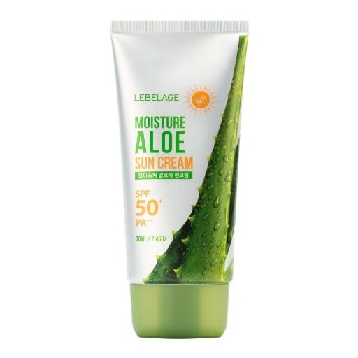 LEBELAGE Moisture Aloe Sun Cream SPF50+ PA+++, 70ml оптом