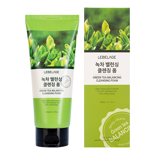 LEBELAGE Green Tea Balancing Cleansing Foam, 180ml оптом