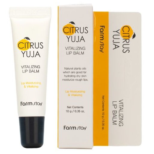 FarmStay Citrus Yuja Vitalizing Lip Balm, 10g оптом