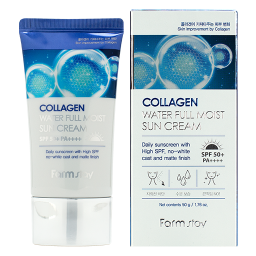 FarmStay Collagen Water Full Moist Sun Cream, 50g оптом