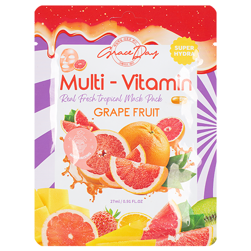 Grace Day Multi-Vitamin Grape Fruit Mask Pack, 27ml оптом