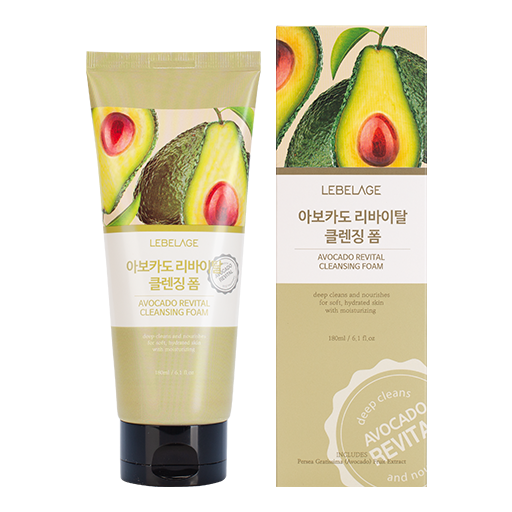 LEBELAGE Avocado Revital Cleansing Foam, 180ml оптом