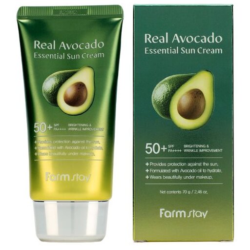 FarmStay Real Avocado Essential Sun Cream, 70g оптом