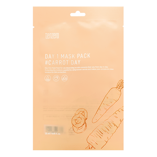 TENZERO Day 1 Mask Pack #Carrot Day, 25ml оптом