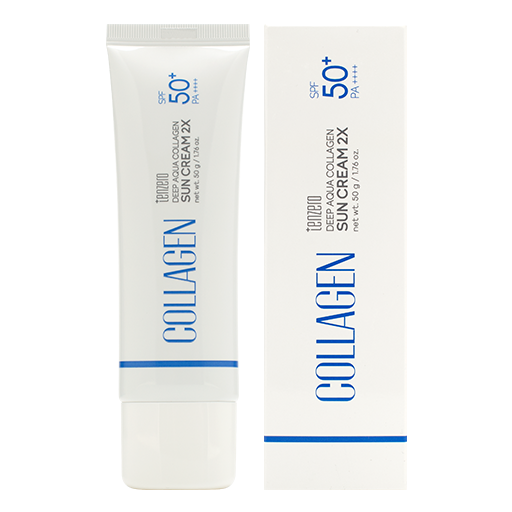 TENZERO Deep Aqua Collagen Sun Cream 2X SPF 50+ PA++++, 50g оптом