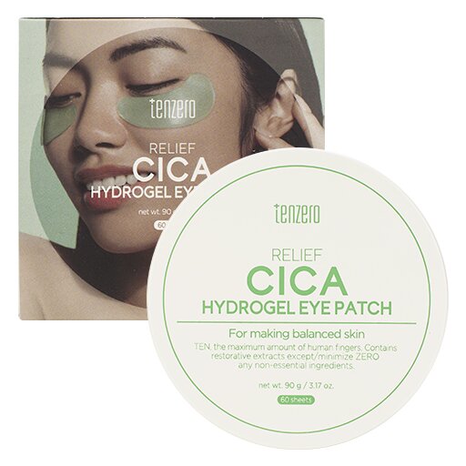 TENZERO Relief Cica Hydrogel Eye Patch, 60pcs оптом