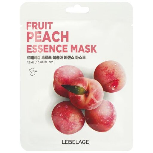 LEBELAGE Fruit Peach Essence Mask, 25ml оптом