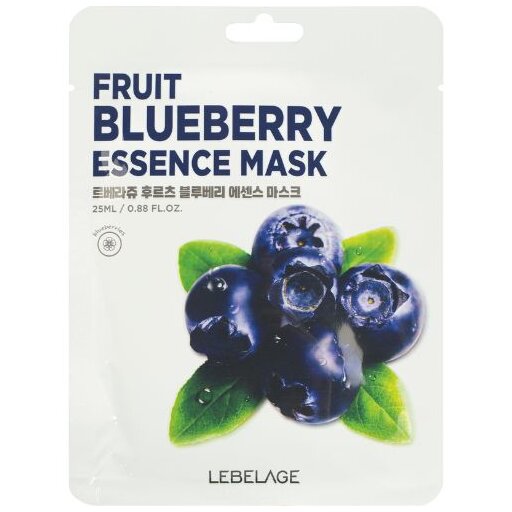 LEBELAGE Fruit Blueberry Essence Mask, 25ml оптом