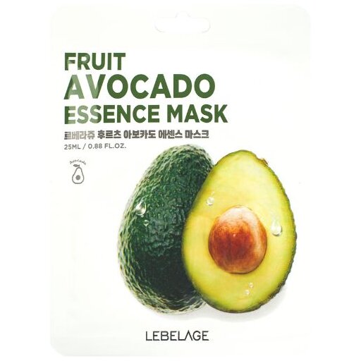 LEBELAGE Fruit Avocado Essence Mask, 25ml оптом