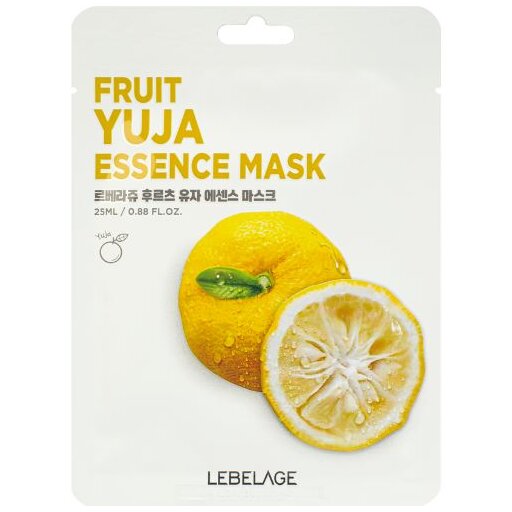 LEBELAGE Fruit Yuja Essence Mask, 25ml оптом