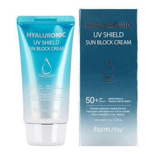 FarmStay Hyaluronic UV Shield Sun Block Cream SPF50+/PA++++, 70g оптом