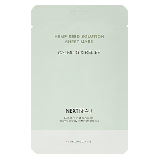 NEXTBEAU Hemp Seed Solution Sheet Mask Calming & Relief, 22ml оптом