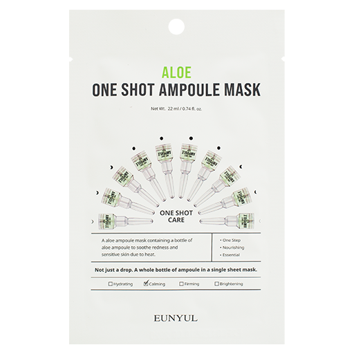 EUNYUL Aloe One Shot Ampoule Mask, 22ml оптом