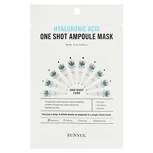 EUNYUL Hyaluronic Acid One Shot Ampoule Mask, 22ml оптом