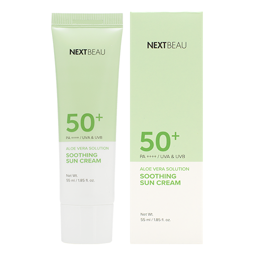 NEXTBEAU Aloe Vera Solution Soothing Sun Cream, 55ml оптом