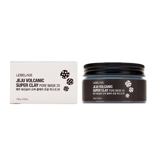 LEBELAGE Jeju Volcanic Super Clay Pore Mask 2X, 120g оптом