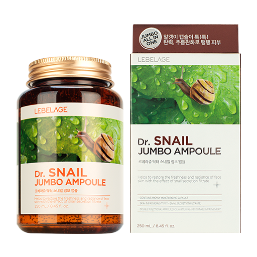 LEBELAGE Dr. Snail Jumbo Ampoule, 250ml оптом