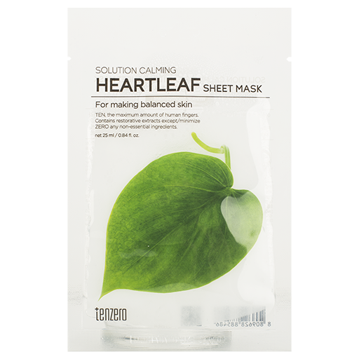 TENZERO Solution Calming Heartleaf Sheet Mask, 25ml оптом