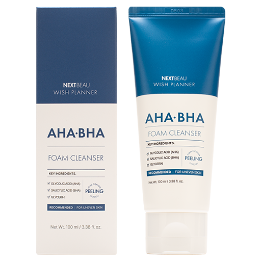 NEXTBEAU Wish Planner AHA/BHA Foam Cleanser, 100ml оптом