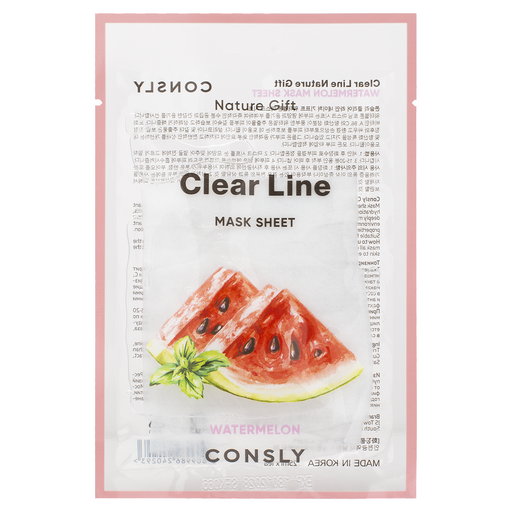 Consly Clear Line Nature Gift Watermelon Mask Sheet, 25ml оптом