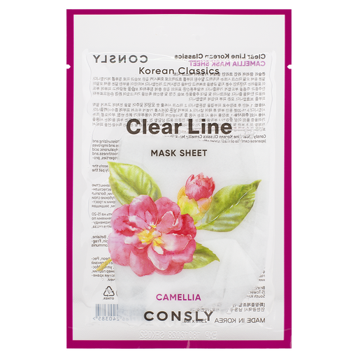 Consly Clear Line Korean Classics Camellia Mask Sheet, 25ml оптом