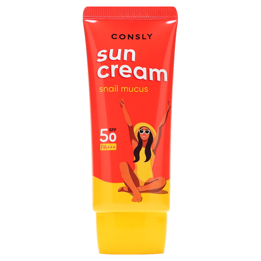 Consly Daily Protection Snail Sun Cream SPF 50/PA+++, 50ml оптом